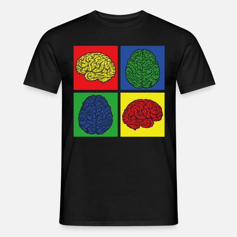 Zombie Gehirn - Männer T-Shirt - Schwarz