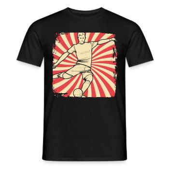Fußballverein Fußballspieler - Männer T-Shirt - Schwarz - Vorne - AI Model Male 178 light (178cm)