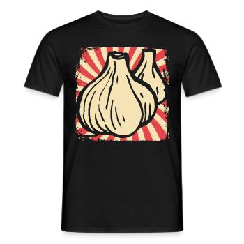 Knoblauch - Männer T-Shirt - Schwarz - Vorne - AI Model Male 178 light (178cm)