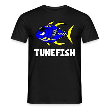 Tunefish - Männer T-Shirt - Schwarz - Vorne - AI Model Male 178 light (178cm)