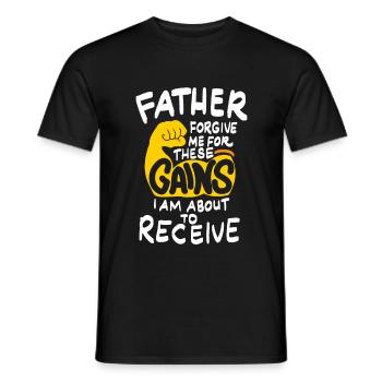 Fitness - Bodybuilding - - Gift - Men's T-Shirt - black - Front - AI Model Male 178 light (178cm)