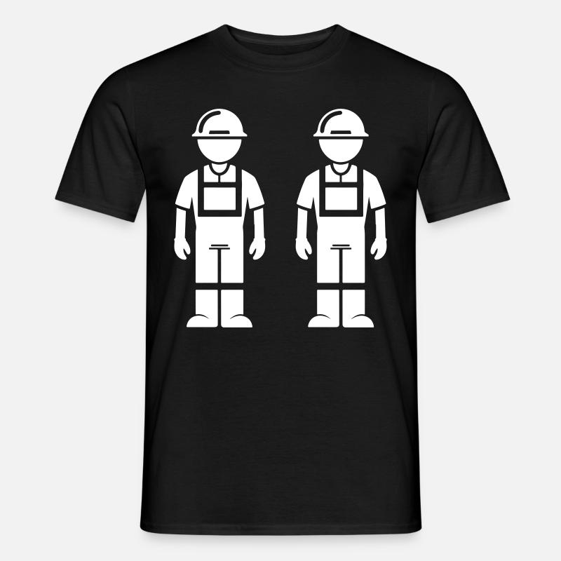 Construction Worker Team - Men’s T-shirt - black