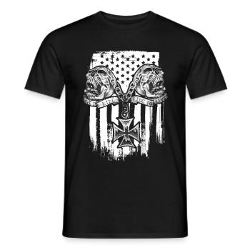 Live to Ride - Biker Skull - Männer T-Shirt - Schwarz - Vorne - AI Model Male 178 light (178cm)
