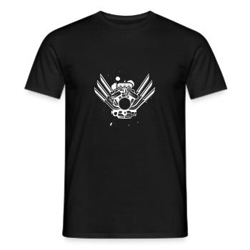moteur - T-shirt homme - noir - Devant - AI Model Male 178 light (178cm)