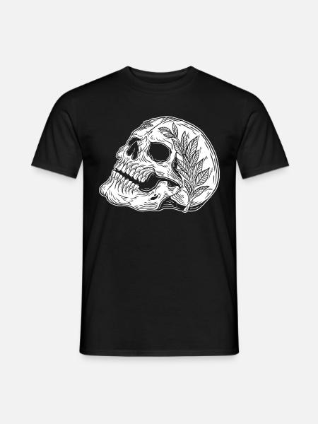 Schädel Skull Horror Skelett Halloween Metall - Männer T-Shirt - Schwarz