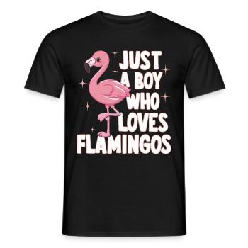 Flamingo Tier Rosa - Männer T-Shirt - Schwarz - Vorne - AI Model Male 178 light (178cm)