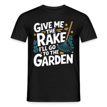 Gardener Garden Plants Gardening - Men's T-Shirt - black - Front - AI Model Male 178 light (178cm)