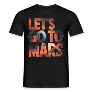 Mars Planète Planète Système Solaire - T-shirt homme - noir - Devant - AI Model Male 178 light (178cm)