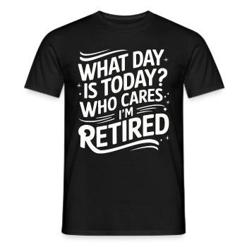Rentner Ruhestand Rente Pensionierung - Männer T-Shirt - Schwarz - Vorne - AI Model Male 178 light (178cm)