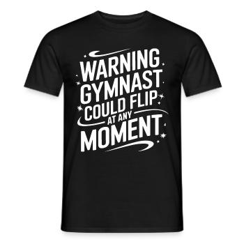 Turnen Turner Gymnastik - Männer T-Shirt - Schwarz - Vorne - AI Model Male 178 light (178cm)