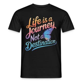 Schmetterling Monarchfalter Bunt Schmetterlinge - Männer T-Shirt - Schwarz - Vorne - AI Model Male 178 light (178cm)