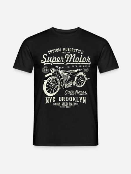 SUPER MOTEUR Moto Moto Biker cadeau - T-shirt homme - noir