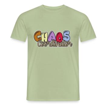 Kindergarten Chaos Koordinator - Männer T-Shirt - Sage - Vorne - AI Model Male 178 light (178cm)
