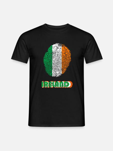 IRLANDE, IRLANDE ADN EMPREINTE DIGITALE - T-shirt homme - noir