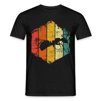 Ameise - Männer T-Shirt - Schwarz - Vorne - AI Model Male 178 light (178cm)