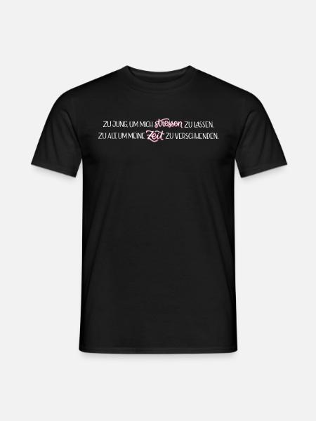 Zu Jung - Männer T-Shirt - Schwarz