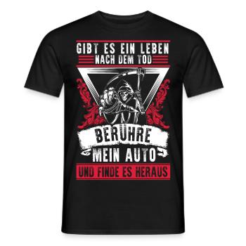 Leben nach dem Tod Auto - Männer T-Shirt - Schwarz - Vorne - AI Model Male 178 light (178cm)
