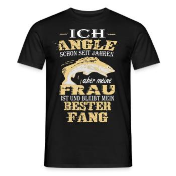 Angler Angeln Geschenk Lustig - Männer T-Shirt - Schwarz - Vorne - AI Model Male 178 light (178cm)