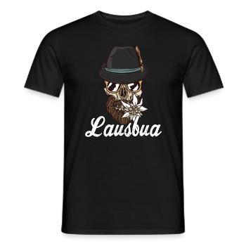 Lausbua Bayern Bua Lederhose Tirol - Männer T-Shirt - Schwarz - Vorne - AI Model Male 178 light (178cm)