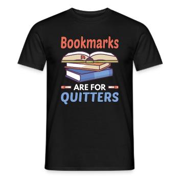 Les signets sont pour ceux qui quittent - T-shirt homme - noir - Devant - AI Model Male 178 light (178cm)