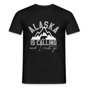 Alaska gets - Men's T-Shirt - black - Front - AI Model Male 178 light (178cm)
