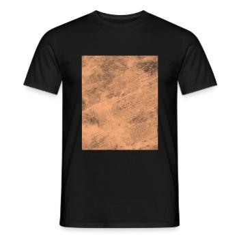 Structure Brown form - Men's T-Shirt - black - Front - AI Model Male 178 light (178cm)
