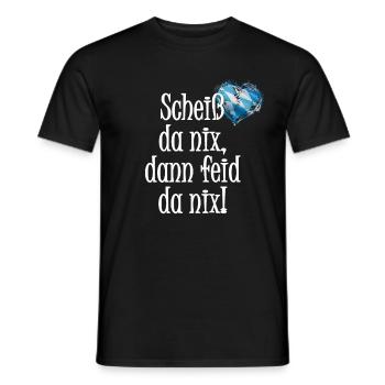 Merde, la Bavière - T-shirt homme - noir - Devant - AI Model Male 178 light (178cm)