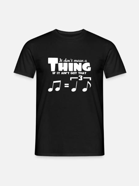 Jazz - Männer T-Shirt - Schwarz