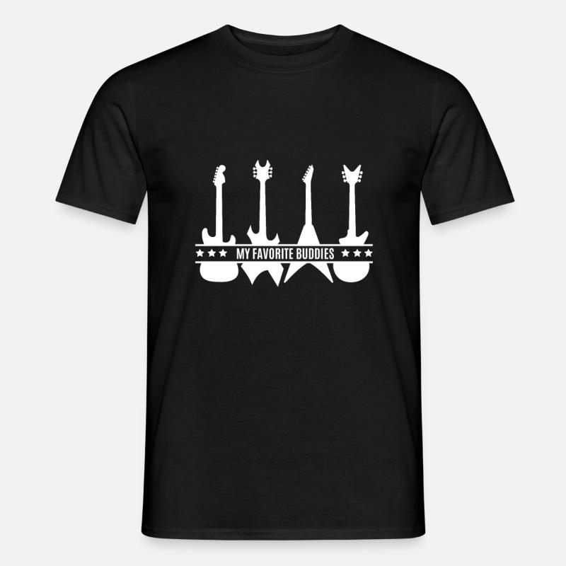 Gitarre - Guitar - Männer T-Shirt - Schwarz