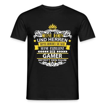 Gaming Gaming Gaming Gaming Gaming Gaming Geschenk - Männer T-Shirt - Schwarz - Vorne - AI Model Male 178 light (178cm)