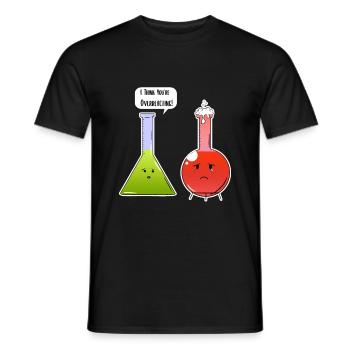 Chemistry Chemistry Nerd - Men's T-Shirt - black - Front - AI Model Male 178 light (178cm)