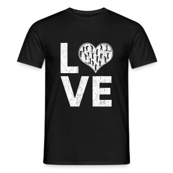 Golf,Golfplatz, Golfspieler, Ich liebe golf - Männer T-Shirt - Schwarz - Vorne - AI Model Male 178 light (178cm)