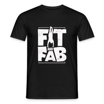 Sport de gymnastique - T-shirt homme - noir - Devant - AI Model Male 178 light (178cm)