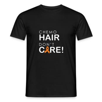 Les cheveux chimio n'ont pas d'importance - T-shirt homme - noir - Devant - AI Model Male 178 light (178cm)