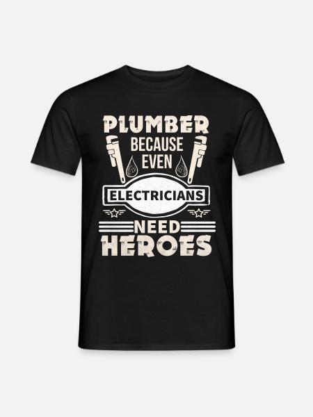 Klempner - Männer T-Shirt - Schwarz