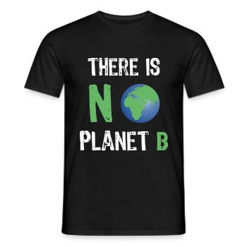 Umwelt There is no planet B - Männer T-Shirt - Schwarz - Vorne - AI Model Male 178 light (178cm)