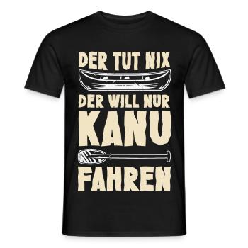 Kanu Kanut Kanutin Kanufahrer - Männer T-Shirt - Schwarz - Vorne - AI Model Male 178 light (178cm)