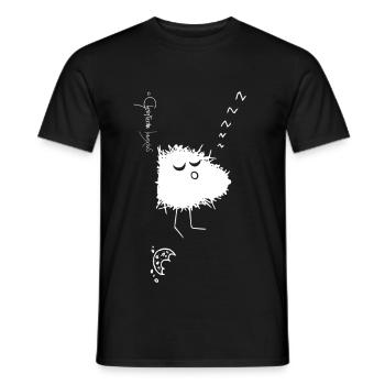 Woolly Beastie fully fed © Chyropterum Innoxius - Men's T-Shirt - black - Front - AI Model Male 178 light (178cm)