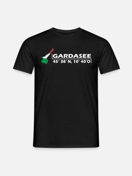 Gardasee, Garda - Männer T-Shirt - Schwarz