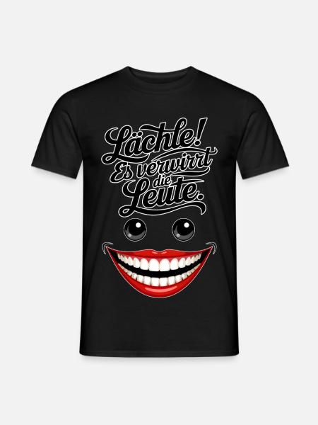 Always smiling - Men's T-Shirt - black