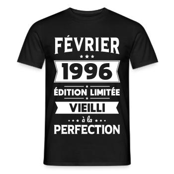 30th Anniversary - February 1996 Perfection - Men's T-Shirt - black - Front - AI Model Male 178 light (178cm)