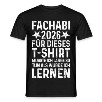 Fachabi 2026 - T-shirt homme - noir - Devant - AI Model Male 178 light (178cm)