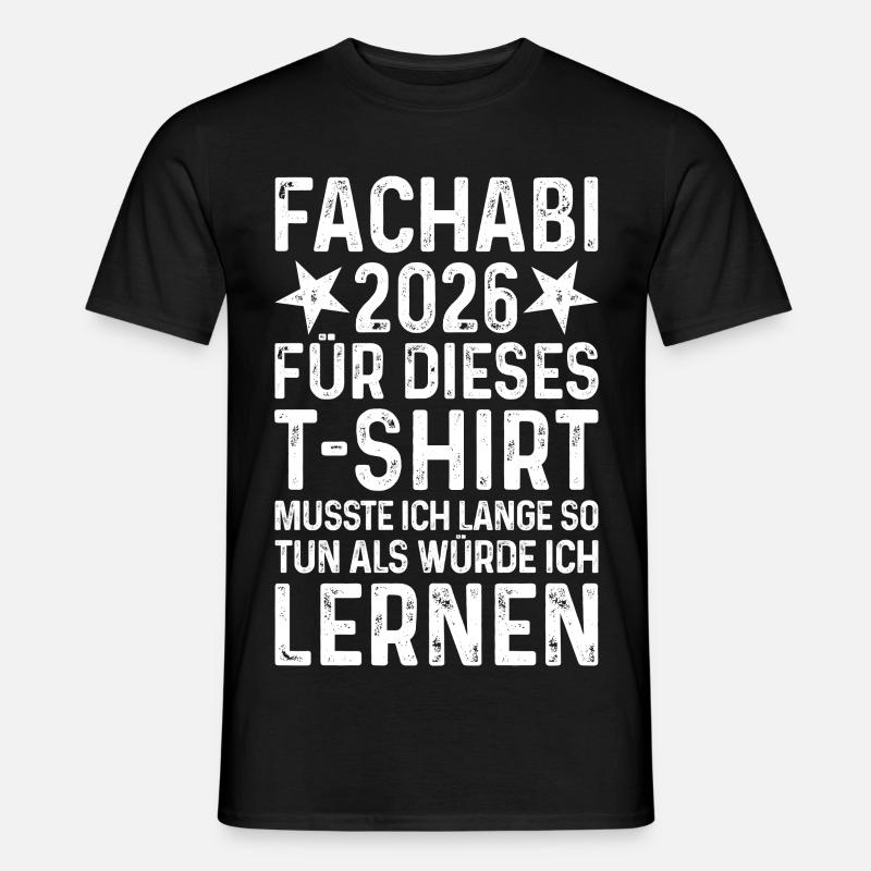 Fachabi 2026 - Männer T-Shirt - Schwarz