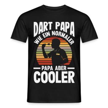 Lustige Darts Sprüche Darts Geschenke - Männer T-Shirt - Schwarz - Vorne - AI Model Male 178 light (178cm)