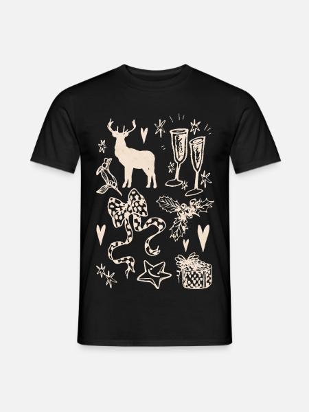 WEIHNACHTSSAMMLUNG - Männer T-Shirt - Schwarz