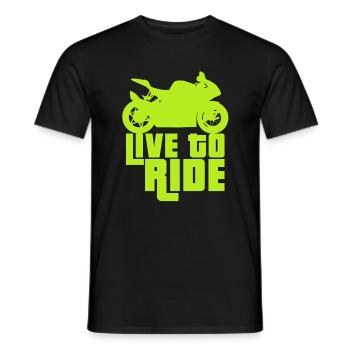 Motorcycle - Men's T-Shirt - black - Front - AI Model Male 178 light (178cm)