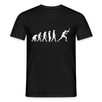 Tischtennis Geschenk Tischtennisspieler Schmettern - Männer T-Shirt - Schwarz - Vorne - AI Model Male 178 light (178cm)