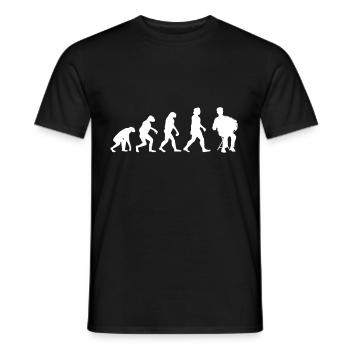 Accordéon accordéon accordéon - T-shirt homme - noir - Devant - AI Model Male 178 light (178cm)