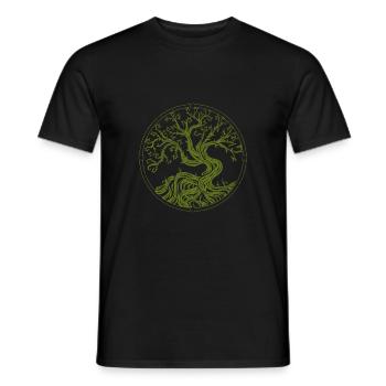 Arbre de vie - T-shirt homme - noir - Devant - AI Model Male 178 light (178cm)
