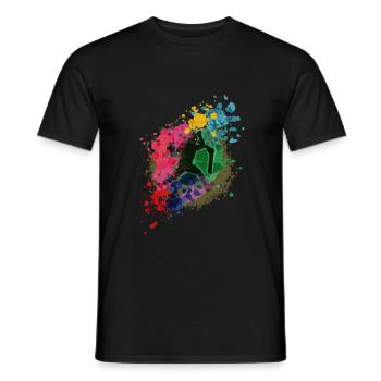 Scooter Tretroller Stunts Skatepark - Männer T-Shirt - Schwarz - Vorne - AI Model Male 178 light (178cm)
